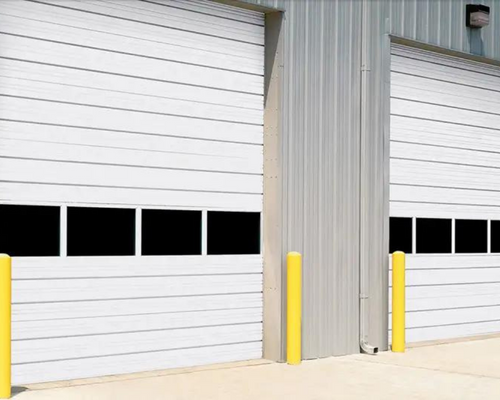 click here to learn more about our sectional steel doors